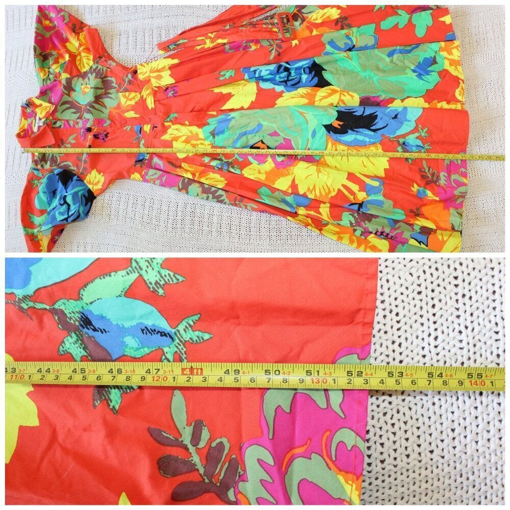 Christopher John Rogers X Target Floral Maxi Shirt Dress 4 Puff Sleeves - Picture 4 of 12